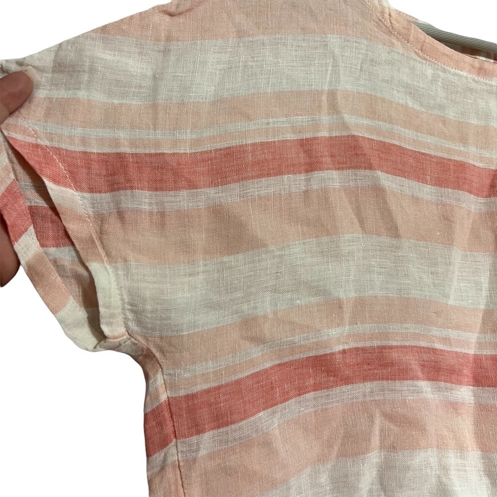 Artisan NY Linen striped blouse medium - Picture 2 of 7